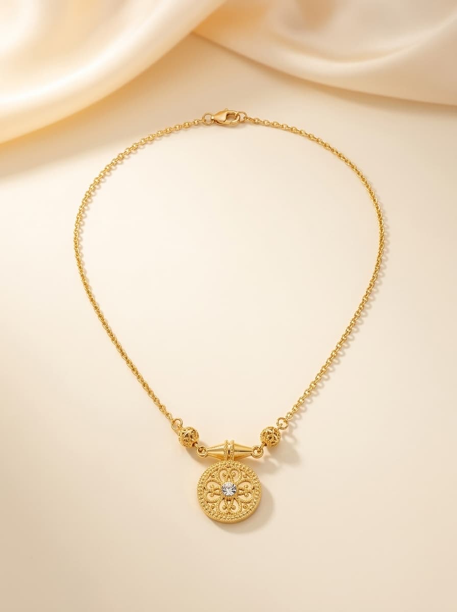 Gold Medallion Necklace