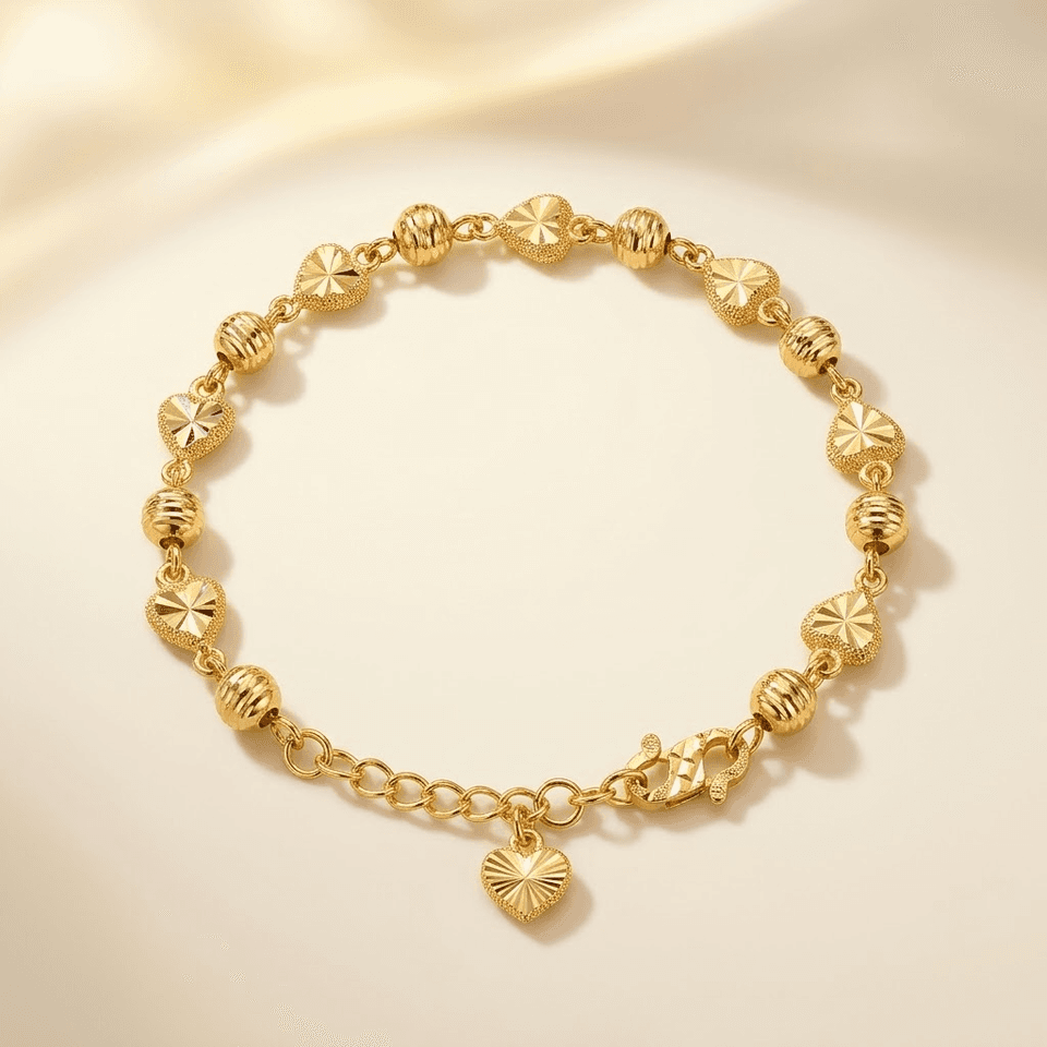 Gold Hearts Bracelet